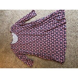 Women’s Simply Southern XXL Blue and Pink Beach Dress Resort Wear EUC 2XL